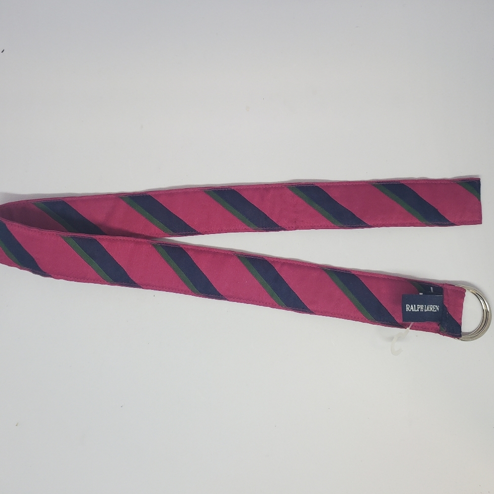 NEW Ralph Lauren Children's size Belt size small red blue and green stripes